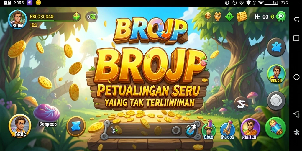 Tampilan gameplay BROJP yang menakjubkan dalam dunia petualangan.