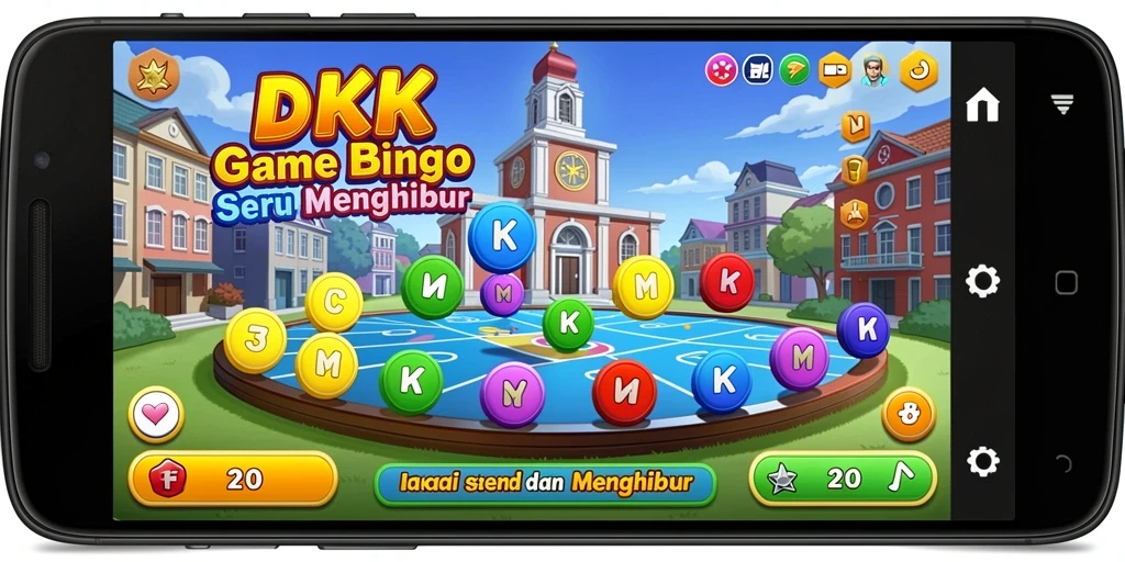 Screenshot DKK menampilkan serunya gameplay Bingo yang mengasyikkan.