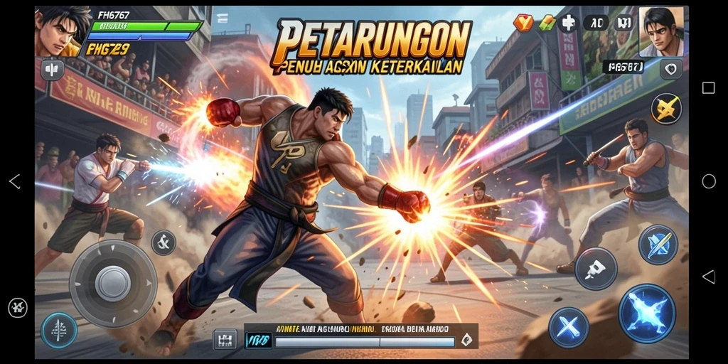 Tangkapan layar FH6767 menampilkan pertarungan seru dengan kombinasi serangan yang memukau.