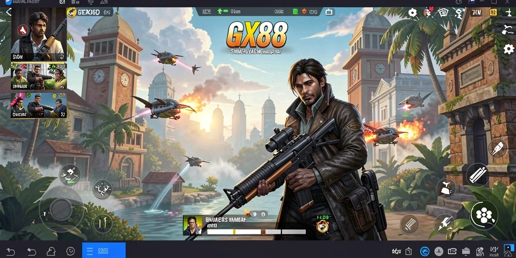 Tampilan gameplay yang imersif dalam simulasi GX88.