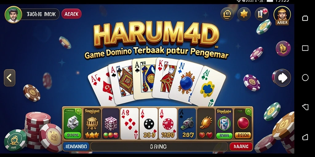 Tampilan gameplay menarik dari game Domino HARUM4D.