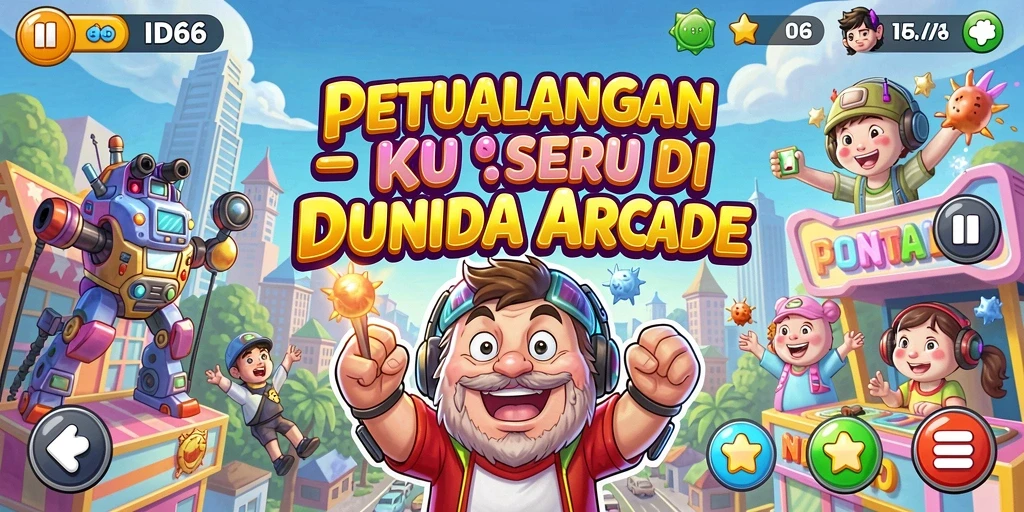 Screenshot ID66 menampilkan aksi seru gameplay Arcade yang penuh tantangan.