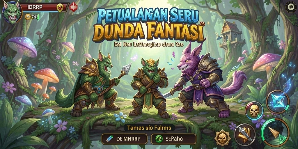 Tampilan gameplay yang menarik dari IDRRP dengan petualangan seru.