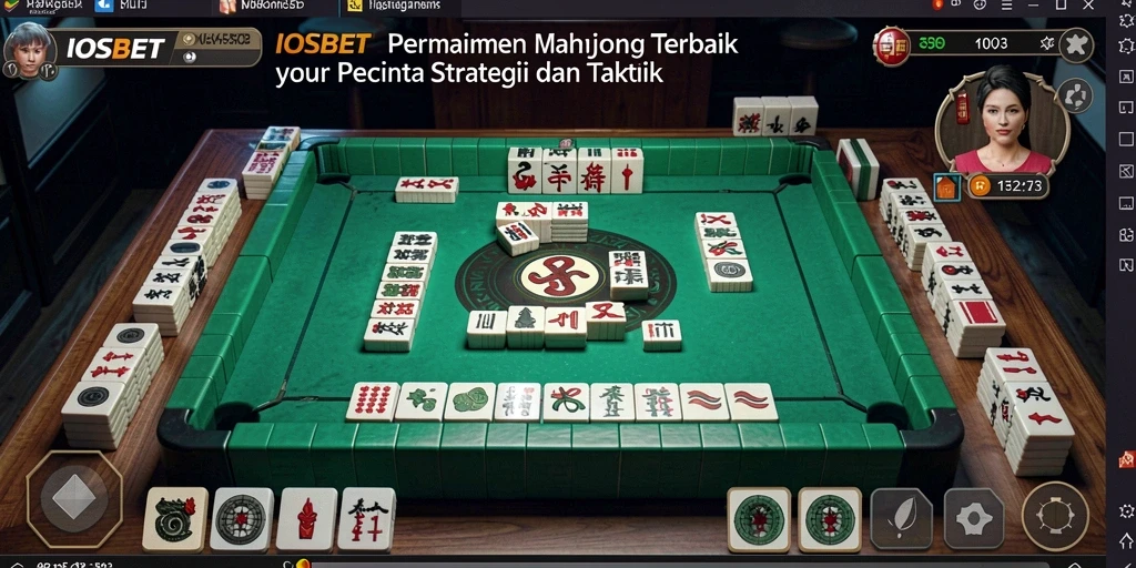 Tampilan gameplay IOSBET Mahjong yang menakjubkan dan interaktif.