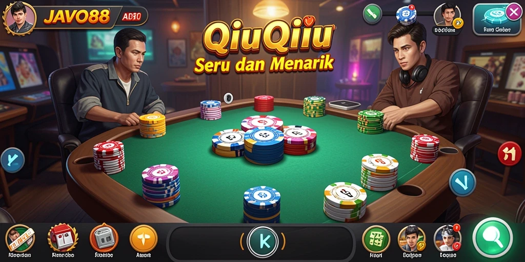 Screenshot gameplay QiuQiu dari JAVO88 yang menampilkan aksi seru.