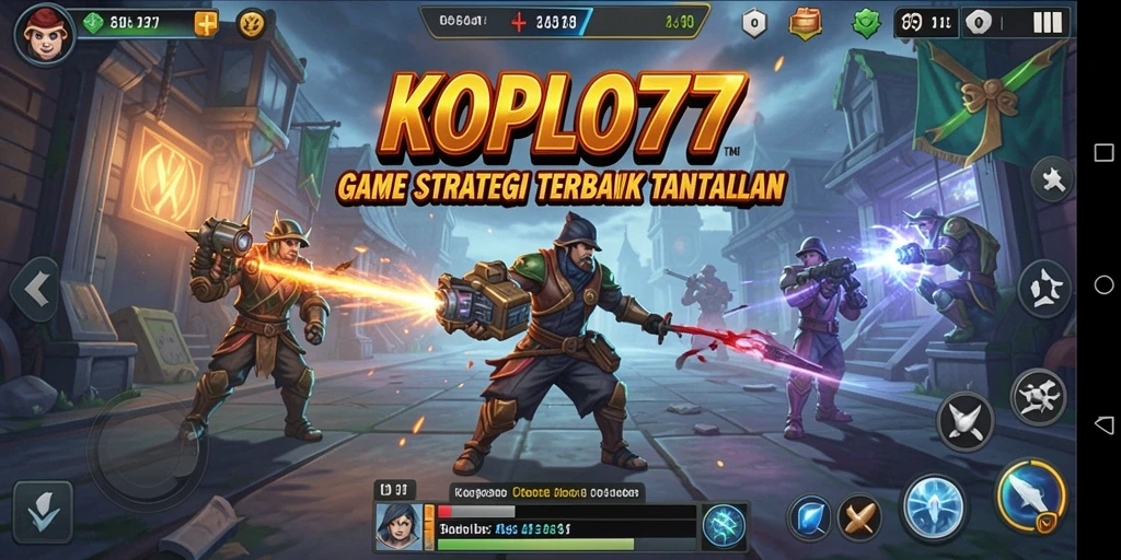 Tampilan gameplay KOPLO77 yang menegangkan di medan pertempuran.