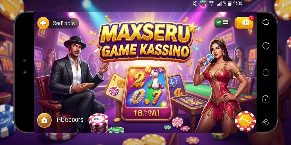 Tampilan menarik dari gameplay Kasino MAXSERU yang mengasyikkan.