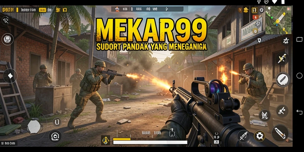 Tampilan gameplay MEKAR99 yang mendebarkan dan penuh aksi.
