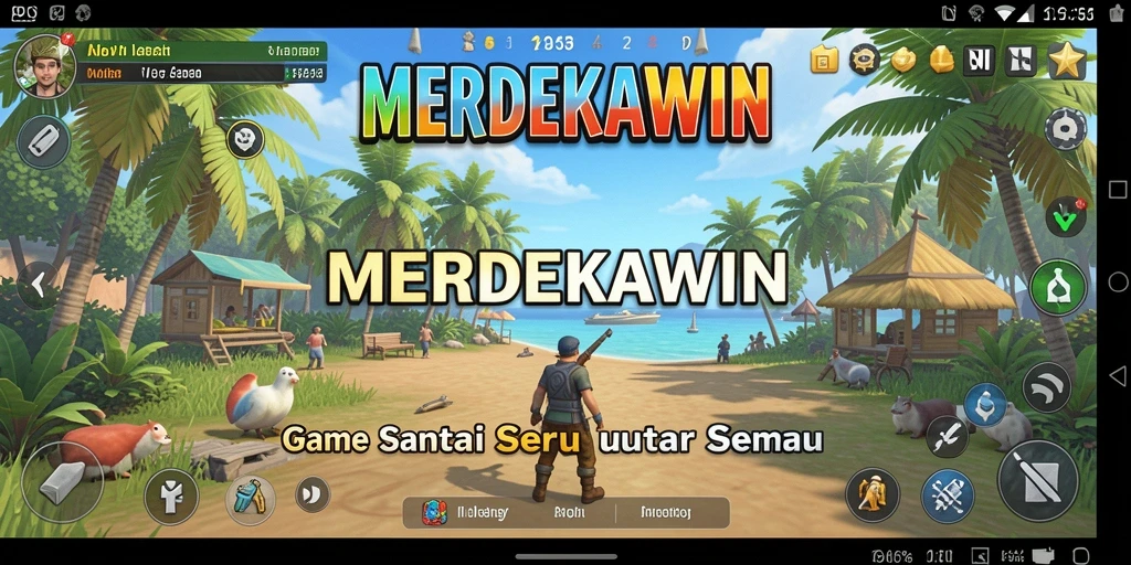 Tangkap keseruan gameplay MERDEKAWIN yang penuh warna.