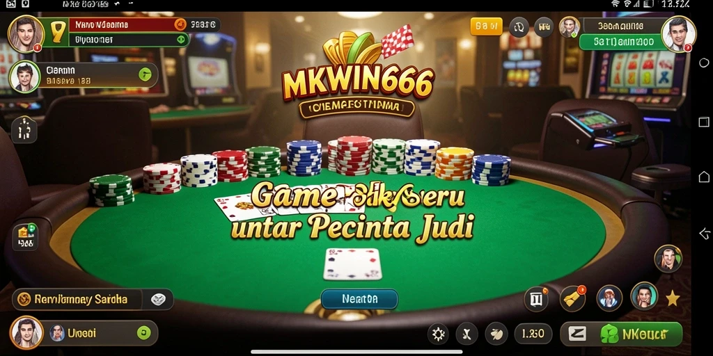 Tampilan permainan Poker yang mendebarkan di MKWIN666.