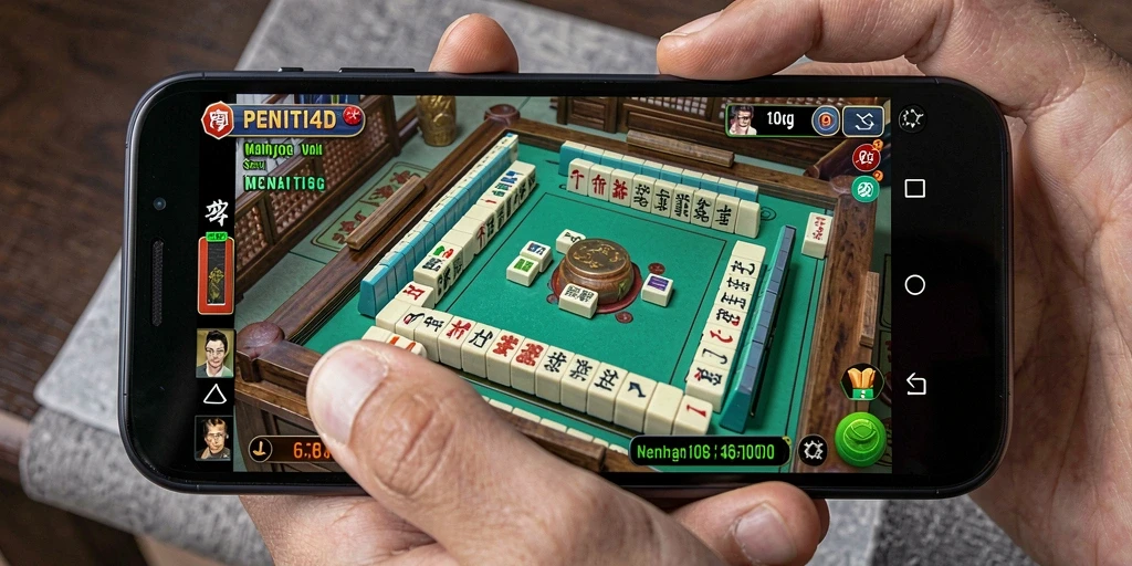 Gameplay menarik dari PENITI4D menampilkan ubin Mahjong yang indah.