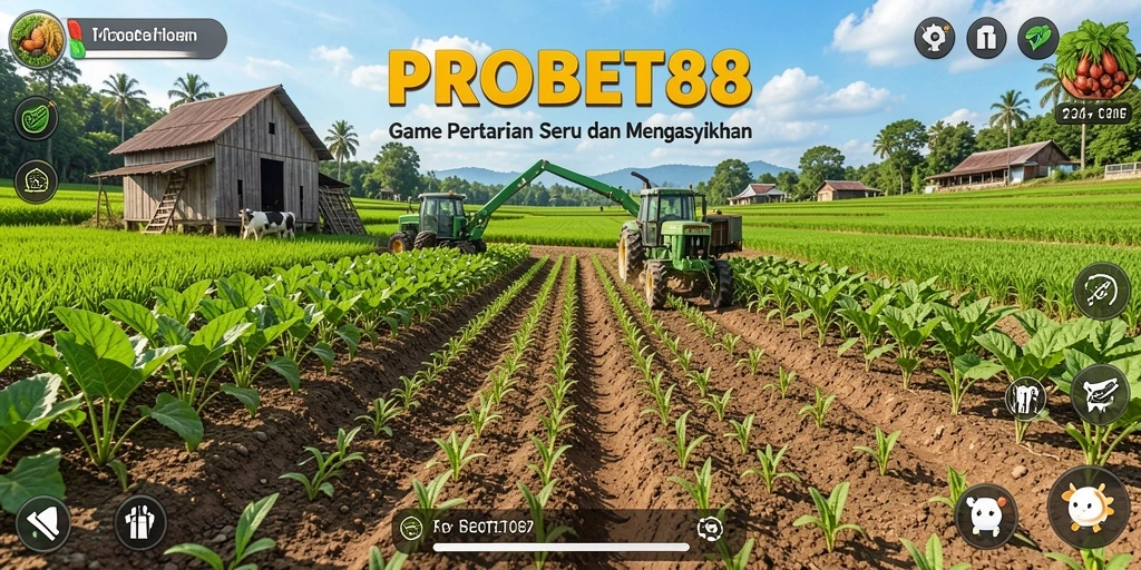 Tampilan gameplay PROBET88 yang menarik dan penuh warna.