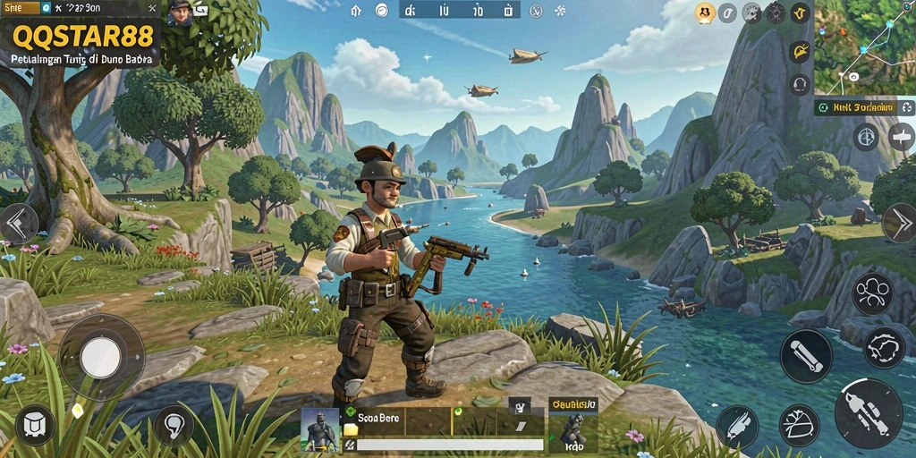Gameplay QQSTAR88 menunjukkan petualangan menakjubkan di dunia terbuka.