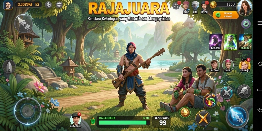 Tampilan gameplay RAJAJUARA yang seru dan menarik.