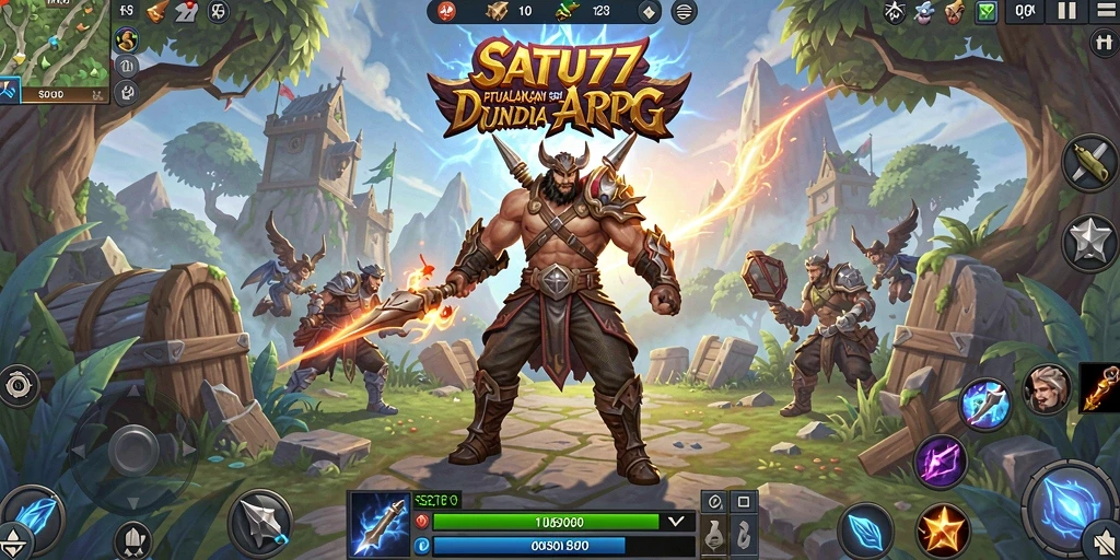 Tampilan gameplay seru dari SATU77 yang penuh aksi dan petualangan.