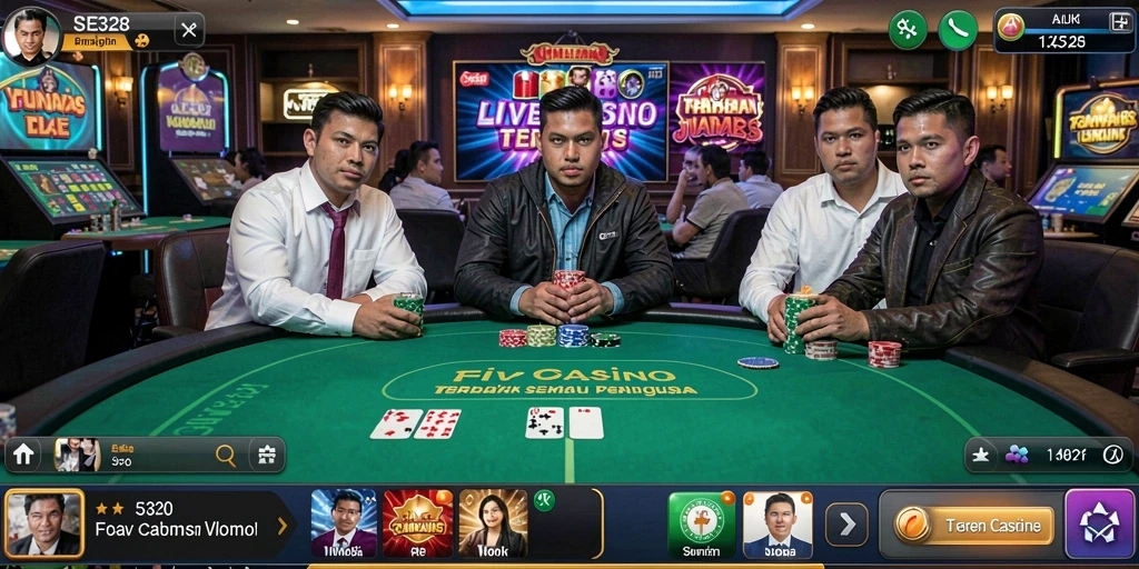 Tampilan gameplay Live Casino yang menarik dan interaktif di SE328.