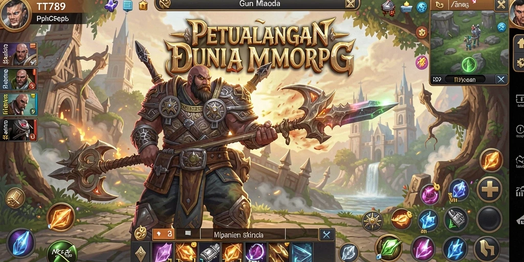 Tampilan gameplay mendebarkan di dunia MMORPG TT789.