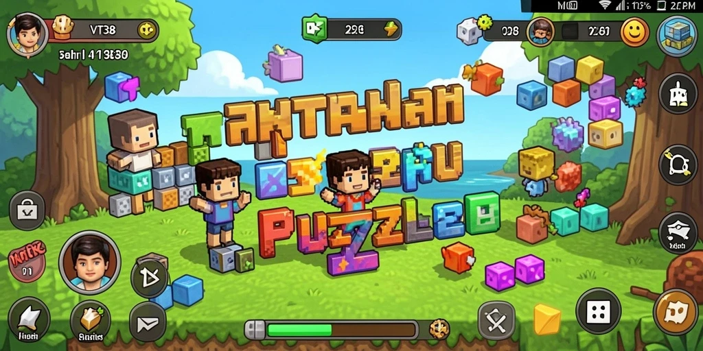 Tangkapan layar gameplay VT38 menampilkan tantangan puzzle yang menarik.