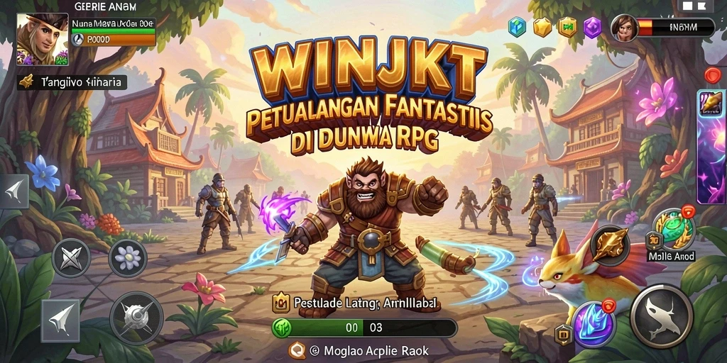 Tampilan gameplay RPG yang seru dan mendebarkan.